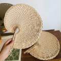 Woven Bamboo Hand Holding Fan Bamboo Fans Summer Cooling Supplies Handheld Fan Woven Hand Fan for Bedroom Wedding Party Favors. 