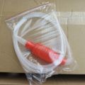 2 Meter Red Syphon Tube Hand Fuel Pump Gasoline Siphon Hose Gas Oil Water Fuel Transfer Siphon Pump for Water Gasoline Home Brew Hose Pipe. 