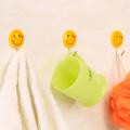 Wall Hooks for Hanging , Set of 5, Very Strong Adhesive, Weight Capacity: 1.0 kg, Smiley Face Texture Adhesive Wall Hanging Multipurpose Hooks For Kitchen And Bathrooms Grain Smiley Shaped Adhesive Hooks. 