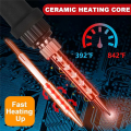 Soldering Iron Kit Adjustable Temperature Solder Iron 60W With 5 Iron Tips US Plug. 