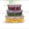 Plastic Food Containers Set - 3 Containers & 3 Airtight Lids | Reusable & Leak-Proof Food Storage Containers | Ideal for Leftovers, Lunch Boxes, Freezer & Microwave Safe. 
