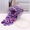 Girl's Colorful Elastic Hair Ties – Soft Spandex Ponytail Holders (Pack of 100 pieces) | Tangle-Free Hair Accessories. 