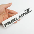 Metal Chrome Black Fairlady Z Letter Car Emblem Badge Decal For Nissan 370Z 350Z Z34 Z33 Accessories Decoration. 