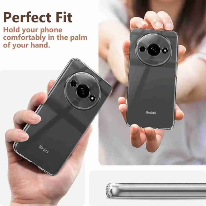Back%20Cover%20For%20Redmi%20A3x%20/%20A3%20(2024)%20Clear%20Transparent%20Shock-Proof%20Protective%20Case%20With%20Camera%20Lens%20Protection%20-%20Image%205