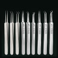 Silver Beauty Tool Acne Clip Multifunctional Milia Remover Lancet Needle for Facial Extraction. 