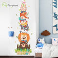 Cartoon Animals Wall Stickers For Kids Room Wardrobe Child Bedroom Nursery Self Adhesive Vinyl Cute Door Sticker Home Wall Decor. 