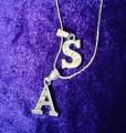 Alphabetic S And S Locket For Necklace Unisex. 