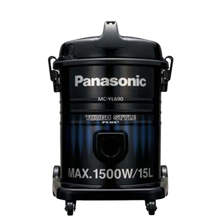 Panasonic 1 - 1500W 15L Dust Capacity Drum Type Tough Style Plus Vacuum Cleaner MC- YL690 Black
