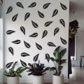 WallsArtstore Leaf Wall Sticker Decals - Botanical Leaves Wall Stickers - Room Decor - Leaf Wall sticker decal. 