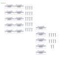 Curtain Rod Brackets with Screws Hardware Premium Support Hanger. 