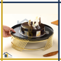 Cake Stand Dessert Platter Customize 1 piece customize Metal Round Antique by Hussnain Brothers steel Fixer. 