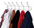 Hanging Rod - Wall Mounted Hanging Rod Stainless Steel - 12 Hooks Wall Mounted Cloth Hanging Stand. 