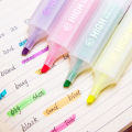 Transparent Body Jumbo Size Color Highlighter Marker Pen for Paper Fax Copy Spot Liner Stationery Office School Supplies A6070. 