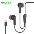 Erorex Hi-Fi Stereo Type-C Handsfree X-12 Premium Quality Sound With Mic For Smart Phone & Compatible with for Note 10/20 Galaxy S20/S21/S22/Plus/Ultra/ & More (USB-C Connection) Earphones. 