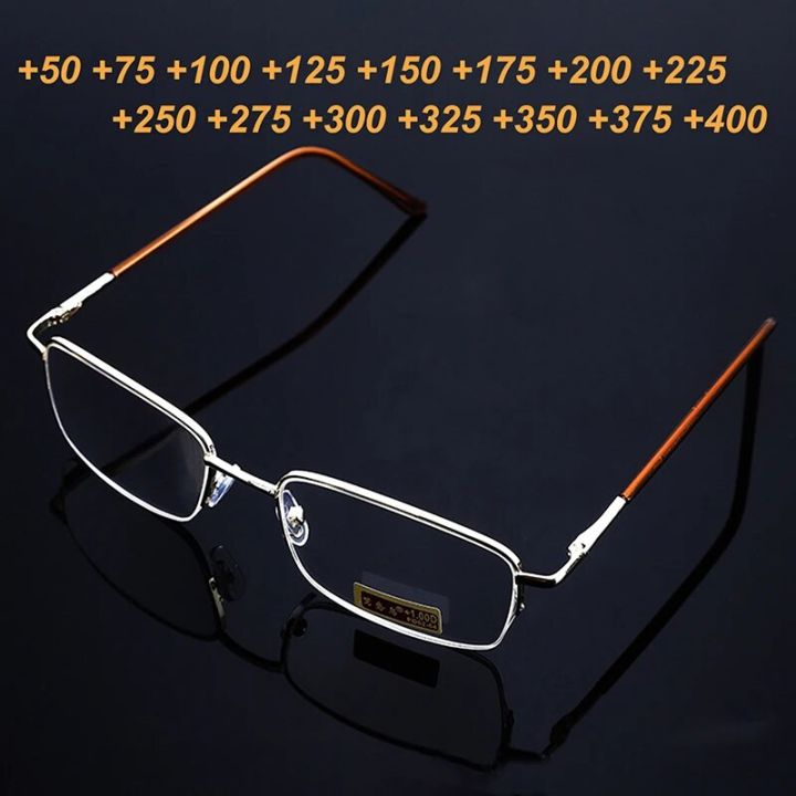 Men Glass Reading Glasses Presbyopic Eyewear 0.5 0.75 1.0 1.25 1.5 2.0 2.25 2.5 2.75 3.0 3.25 3.5 3.75 4.0 4.5 5.0 Unisex