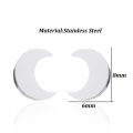 Cute Moon Stud Earrings For Women. 