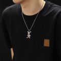 High Quality Bear Pendant Necklace Stainless Steel Men Necklace wholesale. 