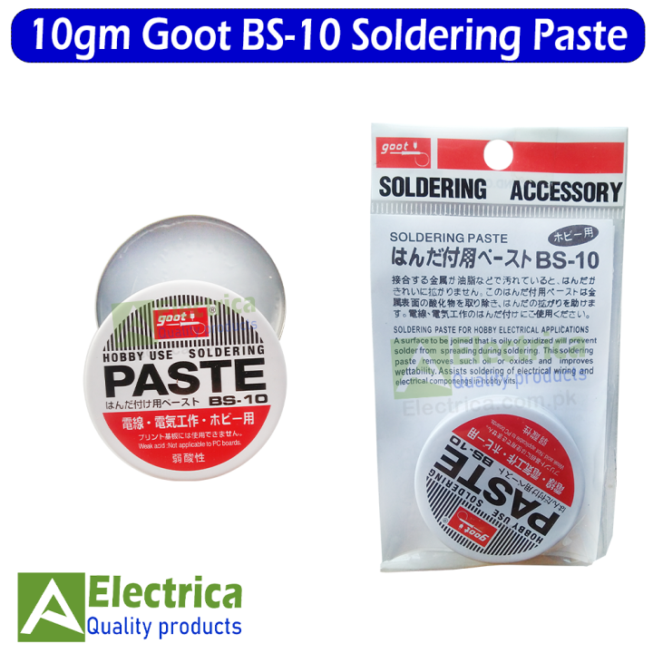 BS10 10g Goot Weak Acid Soldering Paste Flux Grease Paste Soldering Iron Tip Smoother by