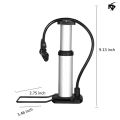 Bicycle Pump Mini Bike Foot Pressure Air Pump with Pressure Gauge for Bicycle Pump for Bike/Ball/MTB/Motorcycle mini bicycle tire inflator pump. 