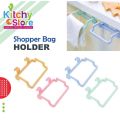 (Pack of 2) Plastic Trash Bag holder for Kitchen, Office, Dorm Room, Hanging Trash Can, Under Cabinet Hanger Rack, Space Saving Garbage Hook, Bag holder for plastic bags, Garbage/Trash Bin Bag Holder, Dustbin, Towel Rack For Kitchen Drawer. 