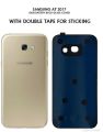 SAMSUNG GALAXY A7 2017 / A720 BATTERY BACK GLASS COVER  - REPLACEMENT REAR SIDE COVER - BATTERY DOOR -GOLDEN. 