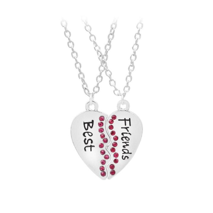 New Combination Broken Heart 2 Pieces 3 Pieces Pendant Necklace Forever Friend Ms. Jewelry Necklace Girlfriend