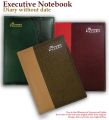 Set of three Executive Notebook Diary Size (10" x 7.5") without date. 