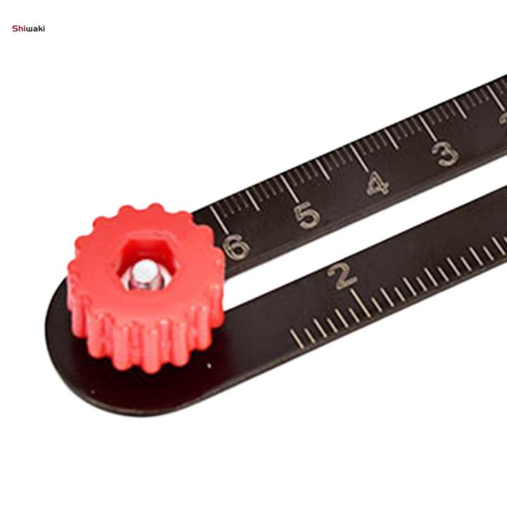 Opening Ruler Multi Angle Measuring Ruler 360 Degree Rotation Foldable Universal ...