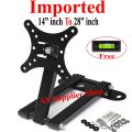 Imported 14 Inch To 28 Inch Universal LCD LED TV Adjustable Wall Bracket Wall Mount Wall Stand Movable Wall Bracket Wall Mount Wall Stand Corner Wall Bracket Mount Stand Moving Wall Bracket Mount Stand 180 Degree Rotated Arm Wall Bracket Mount Stand. 