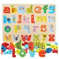 Timy Wooden Alphabet Puzzle Board. 