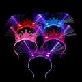 1PC 2025 Happy New Year LED Light Up Headband Creative Bow Crown Hair Hoop Flashing Hair Band Christmas New Year's Eve Party Photo Props. 