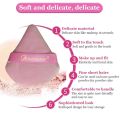 Velvet Triangle Powder Puff Reusable Sponges with Strap for Loose Powder Cosmetic Cream Foundation Wet Dry Makeup. 
