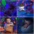 Moredig Night Light Projector, Night Light for Kids  8 Color Changing 12 Songs Toddler Night Light Christmas Gifts for Baby - with Remote and Timer, 360 Degree Rotating -Black. 