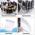 Cosmetics Makeup Organizer Acrylic 3D 360 Degree Rotating Cosmetic Organizer. 
