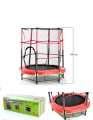 My First Trampoline and Enclosure Kids Jumping Trampoline with Safety Net and Red Cover Garden Outdoor and Indoor Jumping Mat And Spring Cover Padding Baby Toys And Games Kids Mini Junior Round Trampoline With Enclosure Safety. 