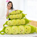 Caterpillar plush toy pea pod female long strip sleeping pillow doll cute rag doll soft doll pillow. 