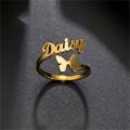 Mens A Boy Custom Boys Devil Name Ring. 