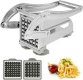 Heavy-Duty Stainless Steel French Fry Cutter & Potato Chipper – Efficient Potato Slicer for Perfect Chips.. 