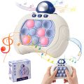 New Quick Push Game Pop Up Fidget Bubble Electronic Pop it Pro Game Light AntiStress Toys For Adult Kids Gift With Box. 