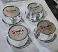 SET OF 4 Spartx Sports Logo Car Wheel Center Caps Premium Quality 5.72 cm = 2.25 Inches Shining Chrome. 