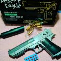 Desert Eagle Toy Gun, with Silencer, Glock Soft Bullet Toy Gun Shell Ejection Foam Darts Blaster Manual Airsoft Gun With Silencer For Kid Adult, Nice Gift for Kids. 