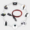 12V 24V 15A Heavy Duty Car Lighter Socket Male Female Extension Cord Supply Cable with Fused 3.7M. 