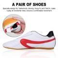 Goglor 1 Pair Unisex Taekwondo Trainning Shoes Boxing Kung Fu Tai Chi Sport Gym Martial Arts Shoes for Children Teenager Adults(Size 33). 