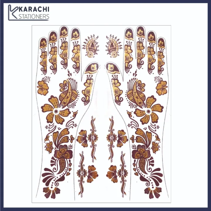 6%20Pairs%20-%20Removable%20Mehndi%20/%20Henna%20Classic%20Design%20Glitter%20Sticker%20Tattoo%20for%20EID%20&%20Wedding%20Functions%20-%20Image%207