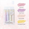 【Poggioio】 4pcs Cute Glitter Marker Pens Highlighters Spot Liner Sketch Graffiti Marker Fluorescent Pastel Drawing Painting Art Markers. 