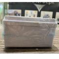 Waterproof PVC junction box size 100x100x50. 