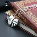 Best Friends Alloy Heart Pendant Girlfriend Necklace. 