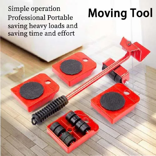 5Pcs Furniture Moving Tool Heavy Object Mover Furniture Transport Lifterr &  Furniture Slides 4 Wheeled Mover Roller+1 Wheel Bar Hand Tools Set |  Daraz.pk