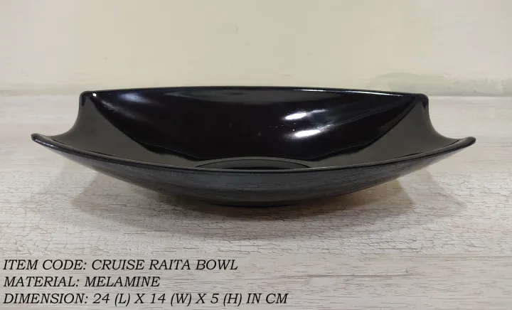 1%20Piece%20Melamine%20Cruise%20Raita%20Bowl%20-%20Serving%20Bowl%20-%20Melamine%20Material%20-%20White%20&%20Black%20-%20Image%203