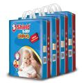 Shield Baby - Diaper Mega Bachat Pack Medium (62-Diapers, 04-09Kg, Pack of 4). 